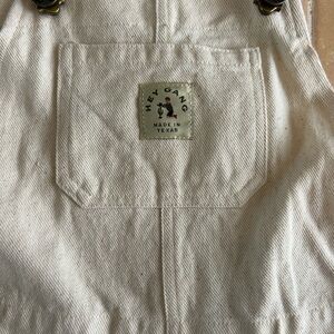 Hey Gang Kids Cream Overalls - Made in Texas